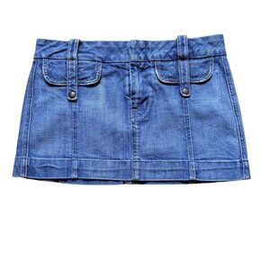Citizens of Humanity Mini Skirt Y2K Size 27 Denim Made In USA Super Cute